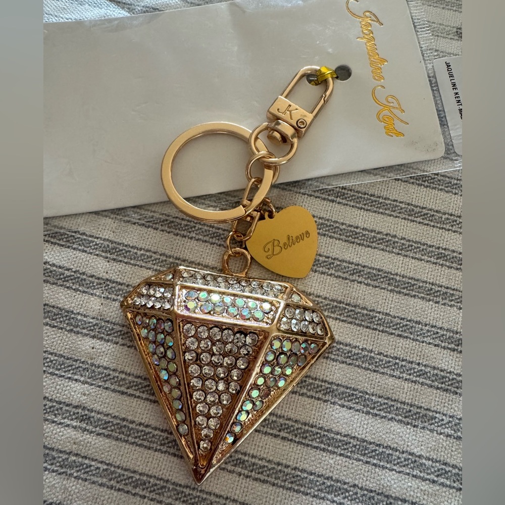 Jacqueline Kent rhinestone diamond purse charm!! BRAND NEW!!